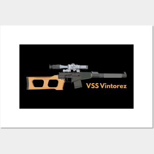 VSS Vintorez Soviet Special Sniper Rifle Posters and Art